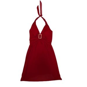 Red Halter Dress